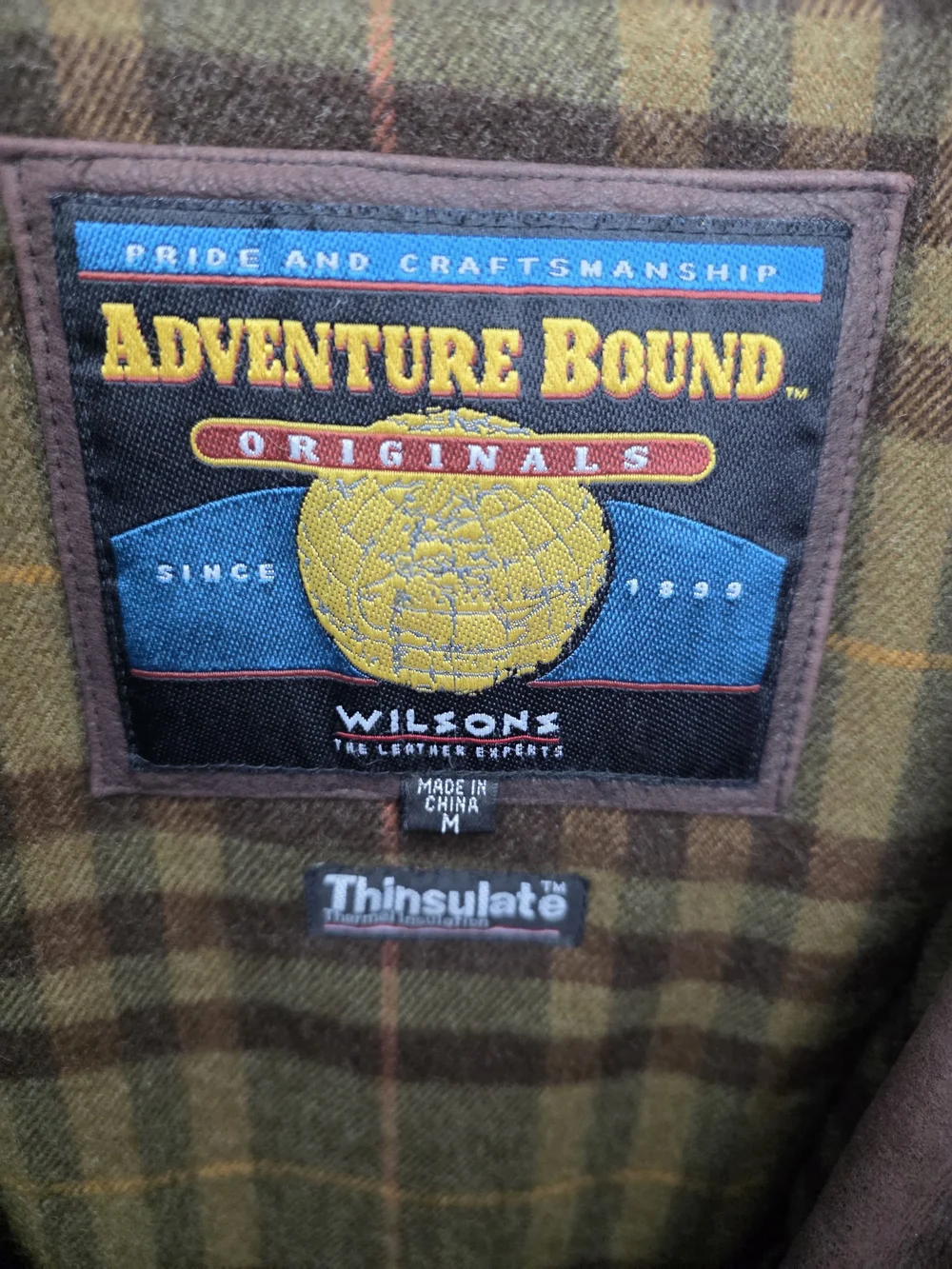Wilsons Leather Brown Military-Style Leather Field Jacket